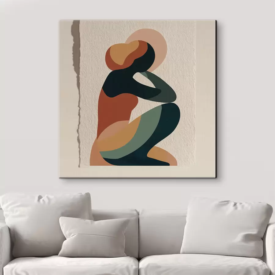 Fototapeta Siedząca postać ludzka s47840