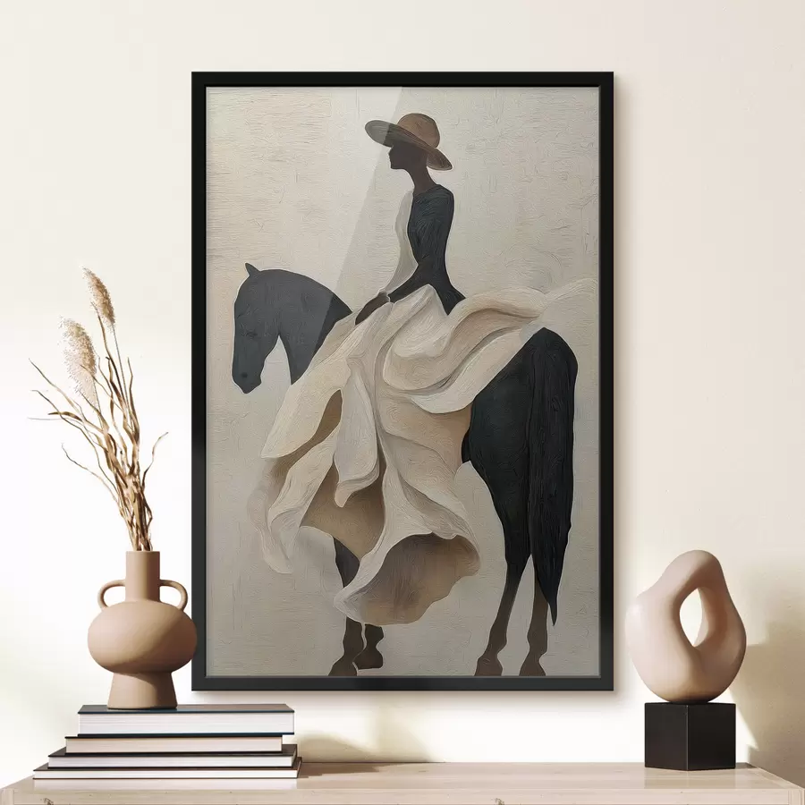 Fototapeta Kobieta na motocyklu f47843