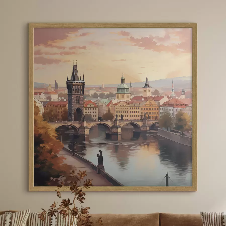 Fototapeta Widok Pragi, Czechy f47897
