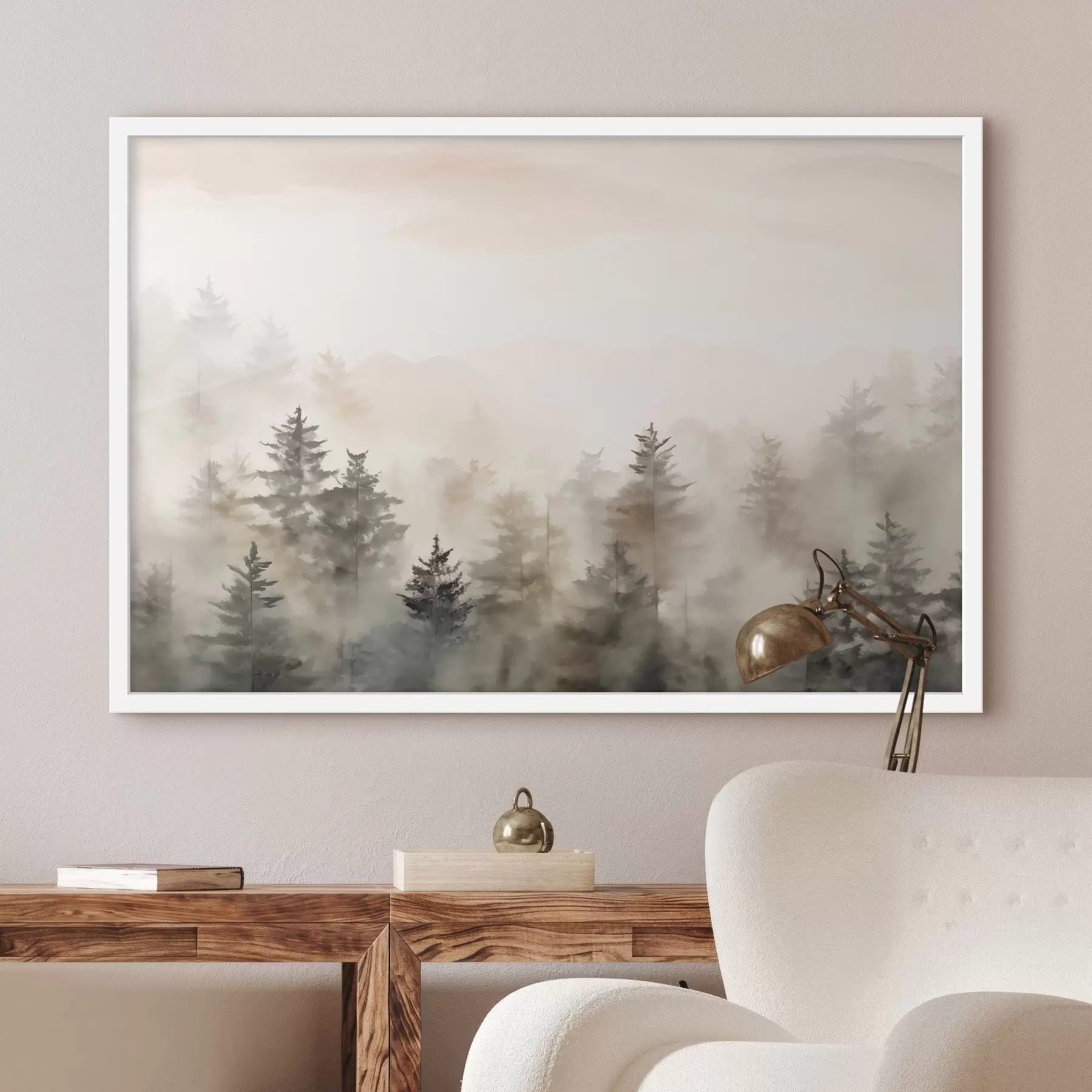 Fototapeta Akwarelowy las, imitacja f47885