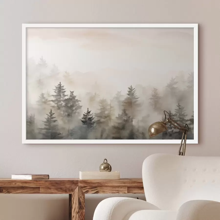 Fototapeta Akwarelowy las, imitacja f47885