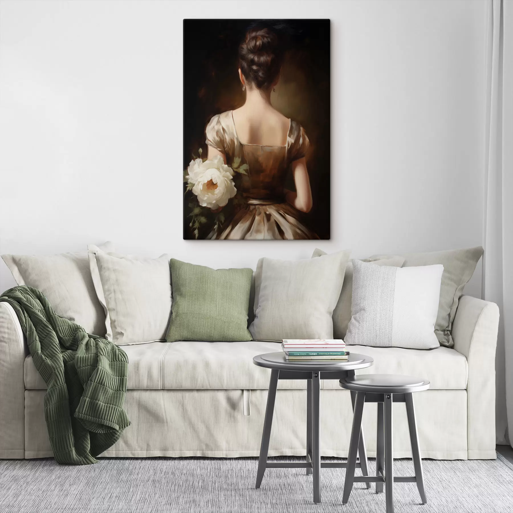 Obraz Portret kobiety od tyłu s47921