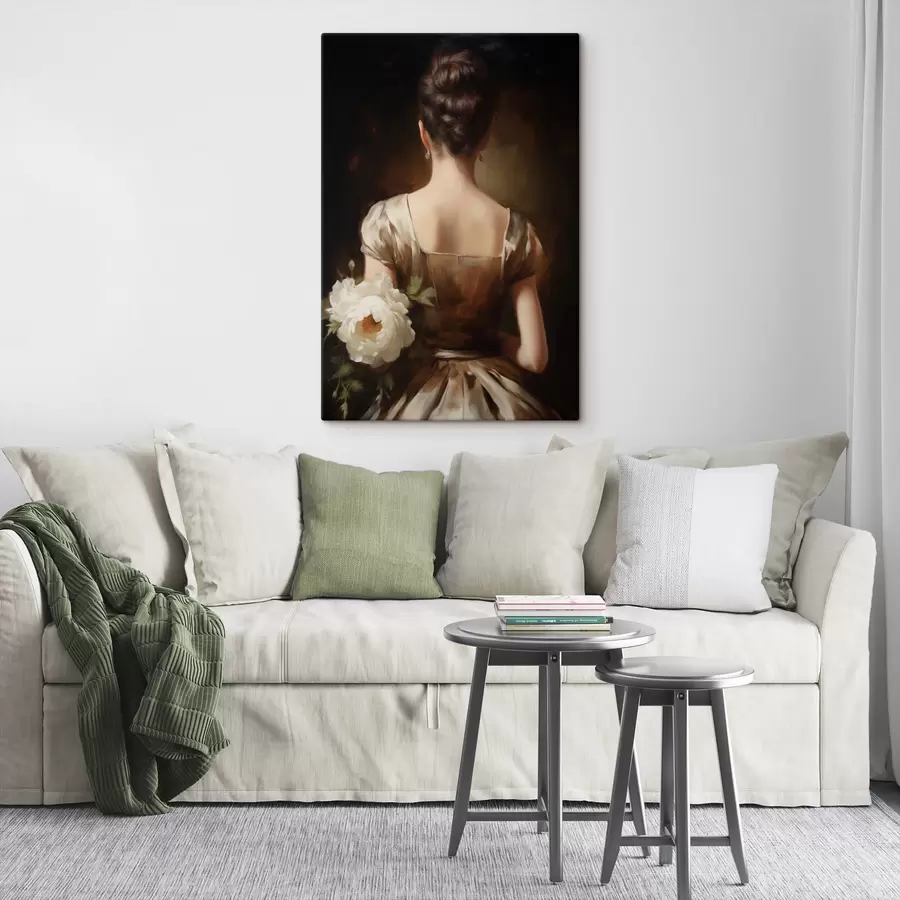 Obraz Portret kobiety od tyłu s47921