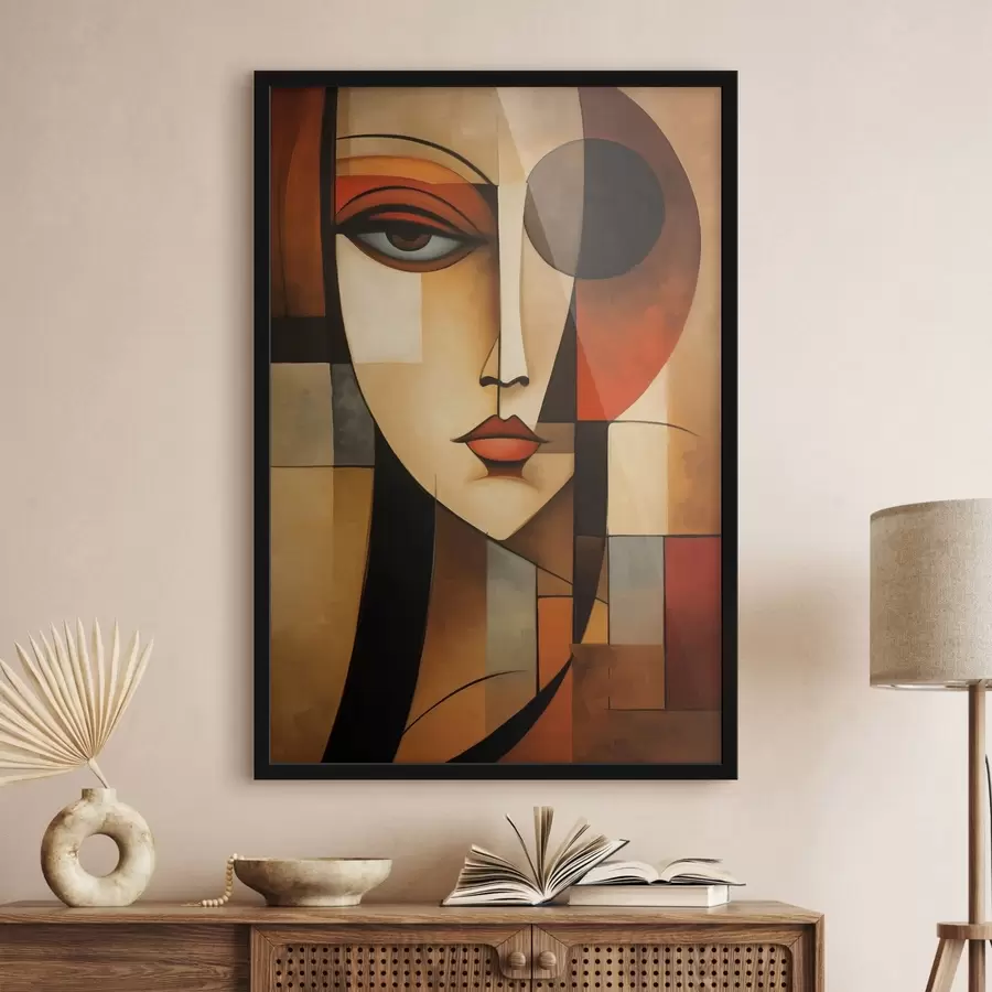 Fototapeta Geometryczny portret kobiety f47908