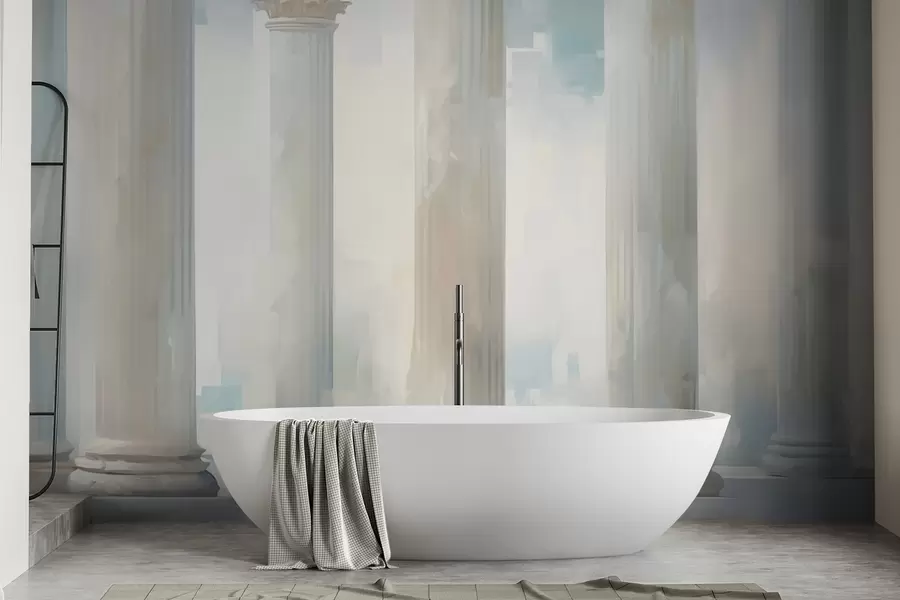 Fototapeta Kolumny imitujące malarstwo w05228