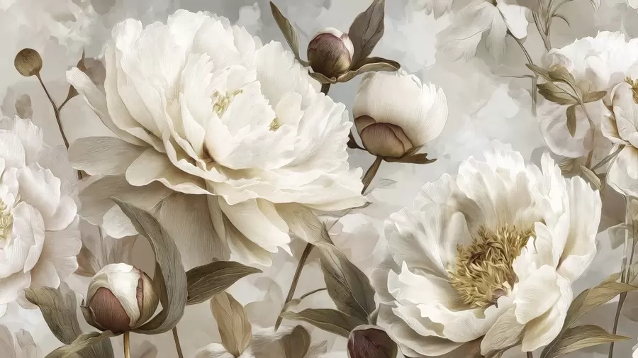 Fototapeta Duże piwonie w09689