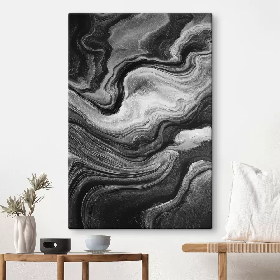 Obraz Płyn, smugi farby s48000