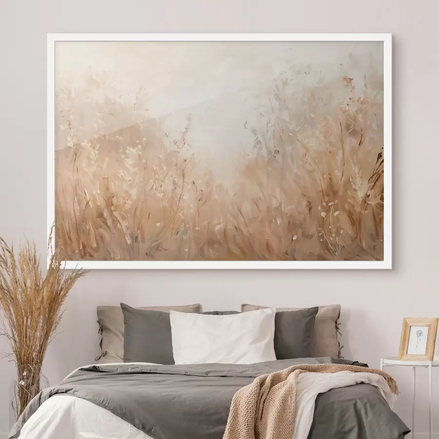 Fototapeta Różnorodność roślin polowych, imitacja obrazu olejnego f48005