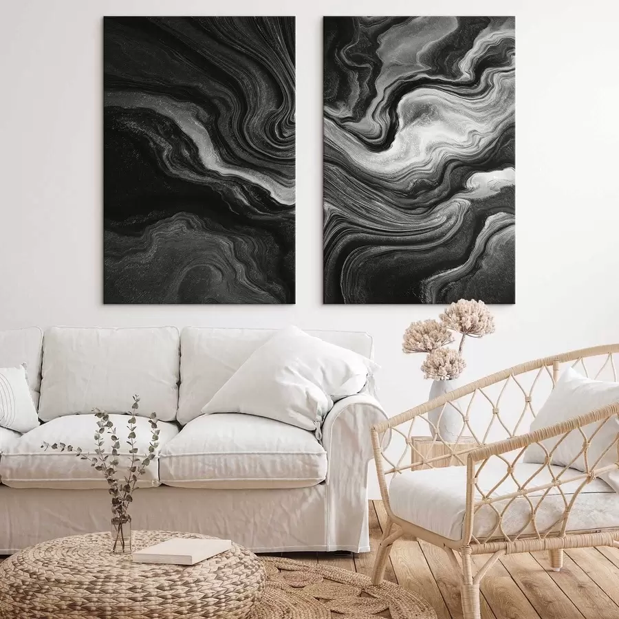 Obraz Abstrakcyjne smugi, płynne m30045