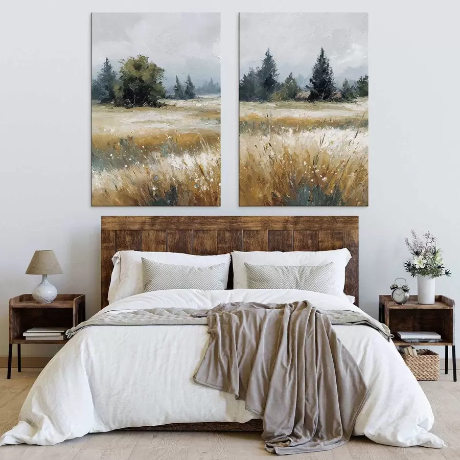 Fototapeta Rośliny polowe, imitacja obrazu olejnego m30047