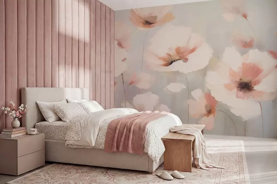 Fototapeta Delikatne kwiaty w pastelowych odcieniach w05222