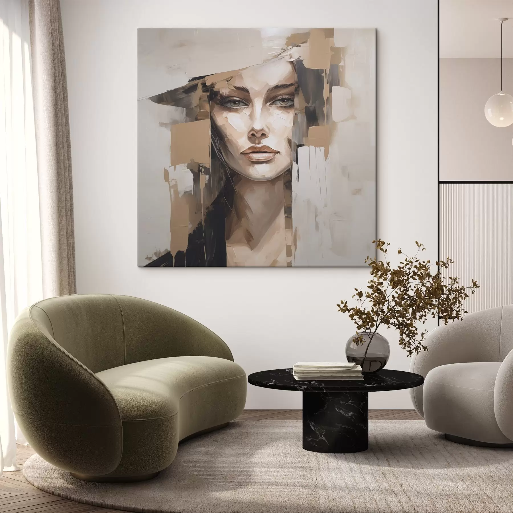 Obraz Abstrakcyjny portret s48051