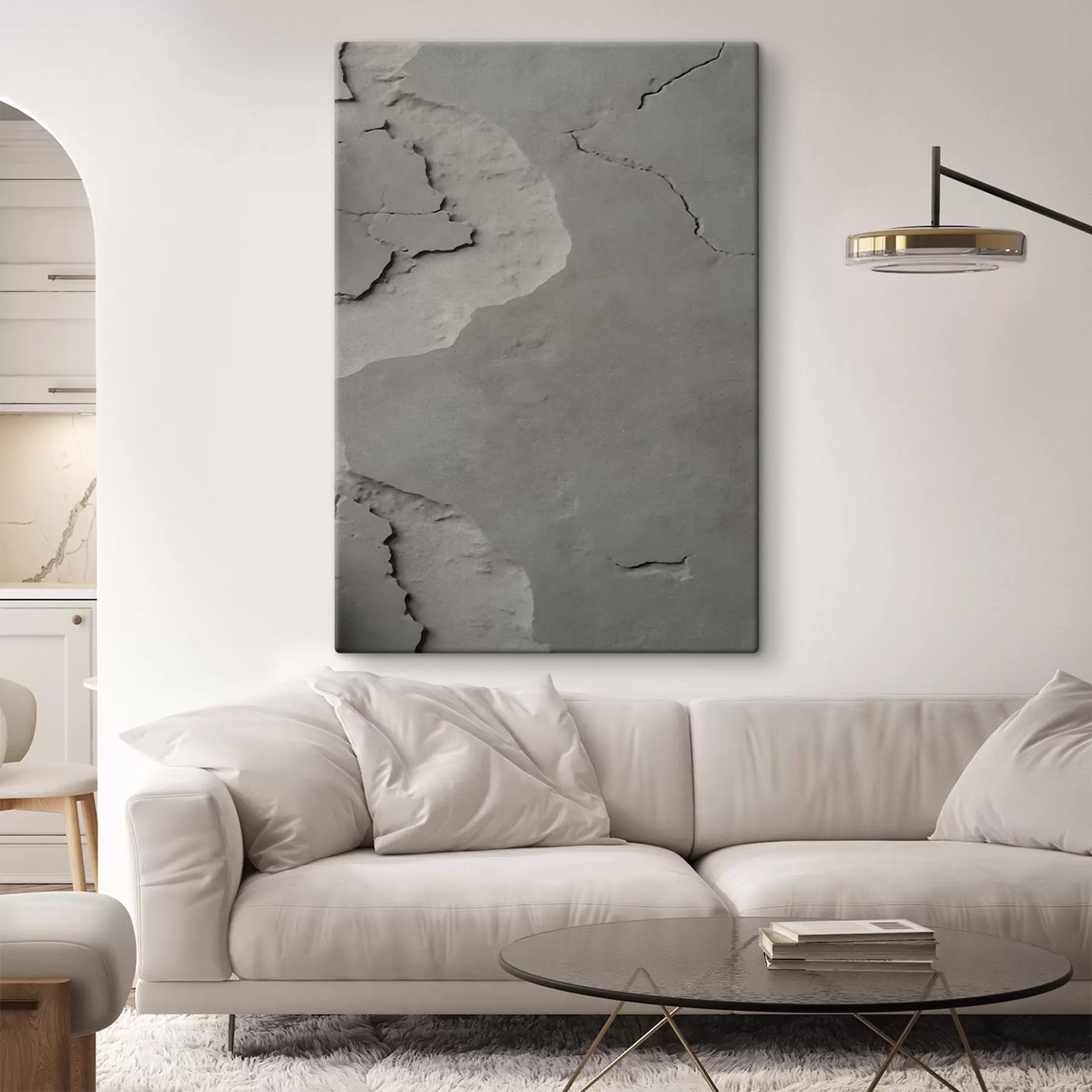 Obraz Szary beton, imitacja s48106