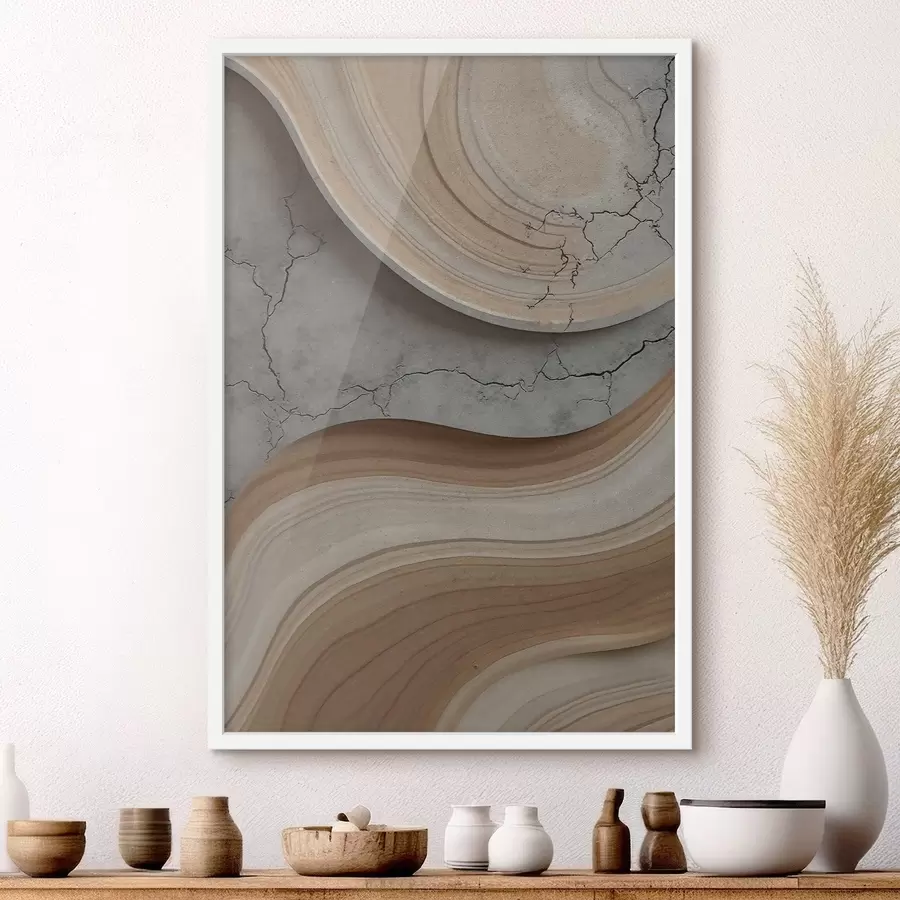 Fototapeta Drewno i jasny marmur, imitacja f48103