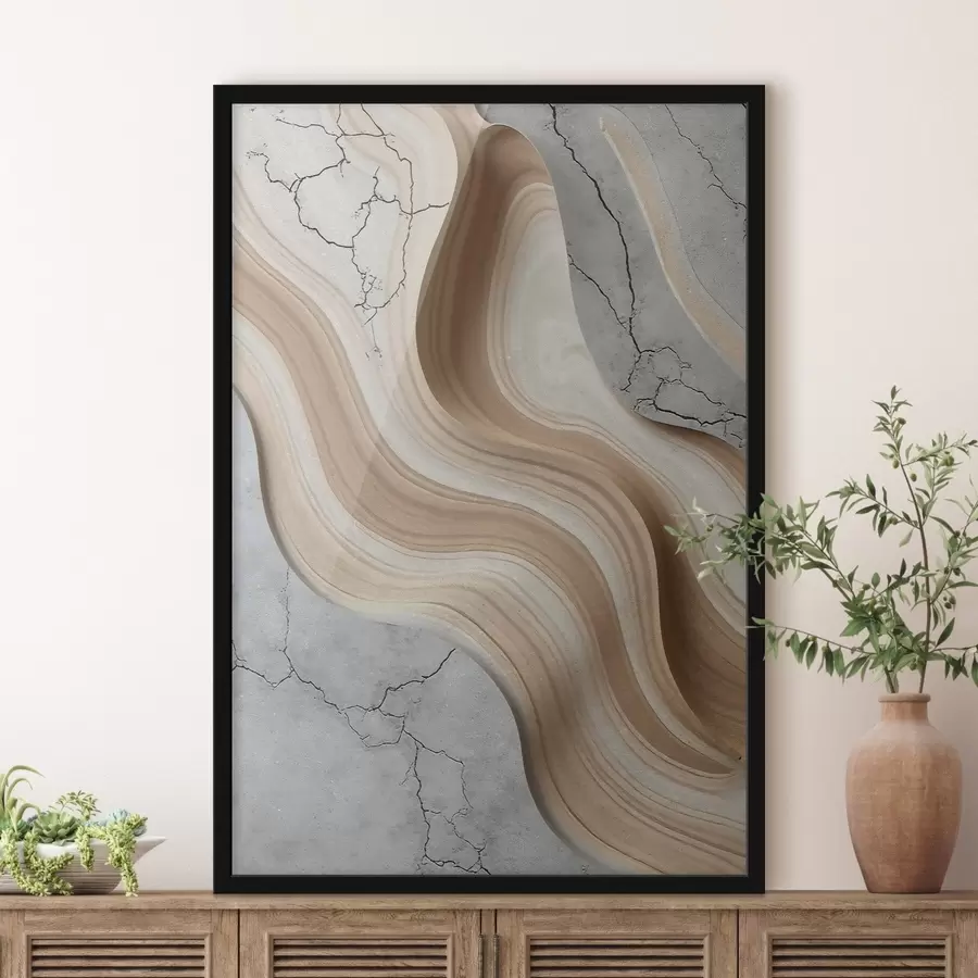 Fototapeta Drewno i lekki beton, imitacja f48104