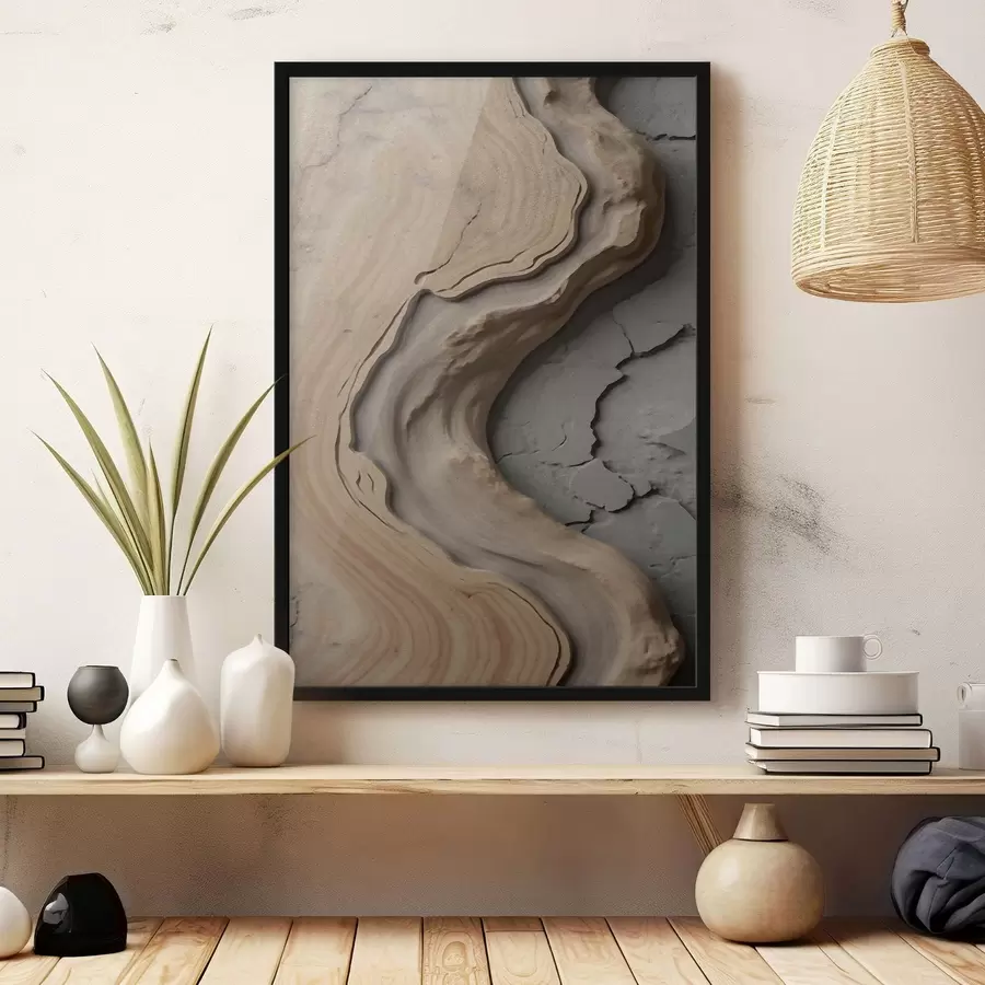 Fototapeta Drewno i beton, imitacja f48105