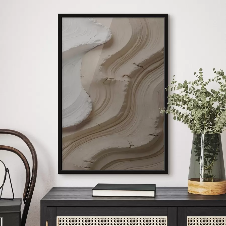 Fototapeta Imitacja jasnej i beżowej listwy f48108