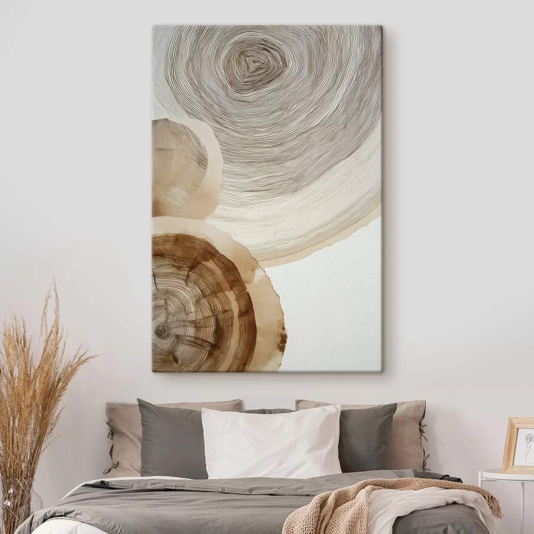 Obraz abstrakcyjne roczne słoje drzew s47934