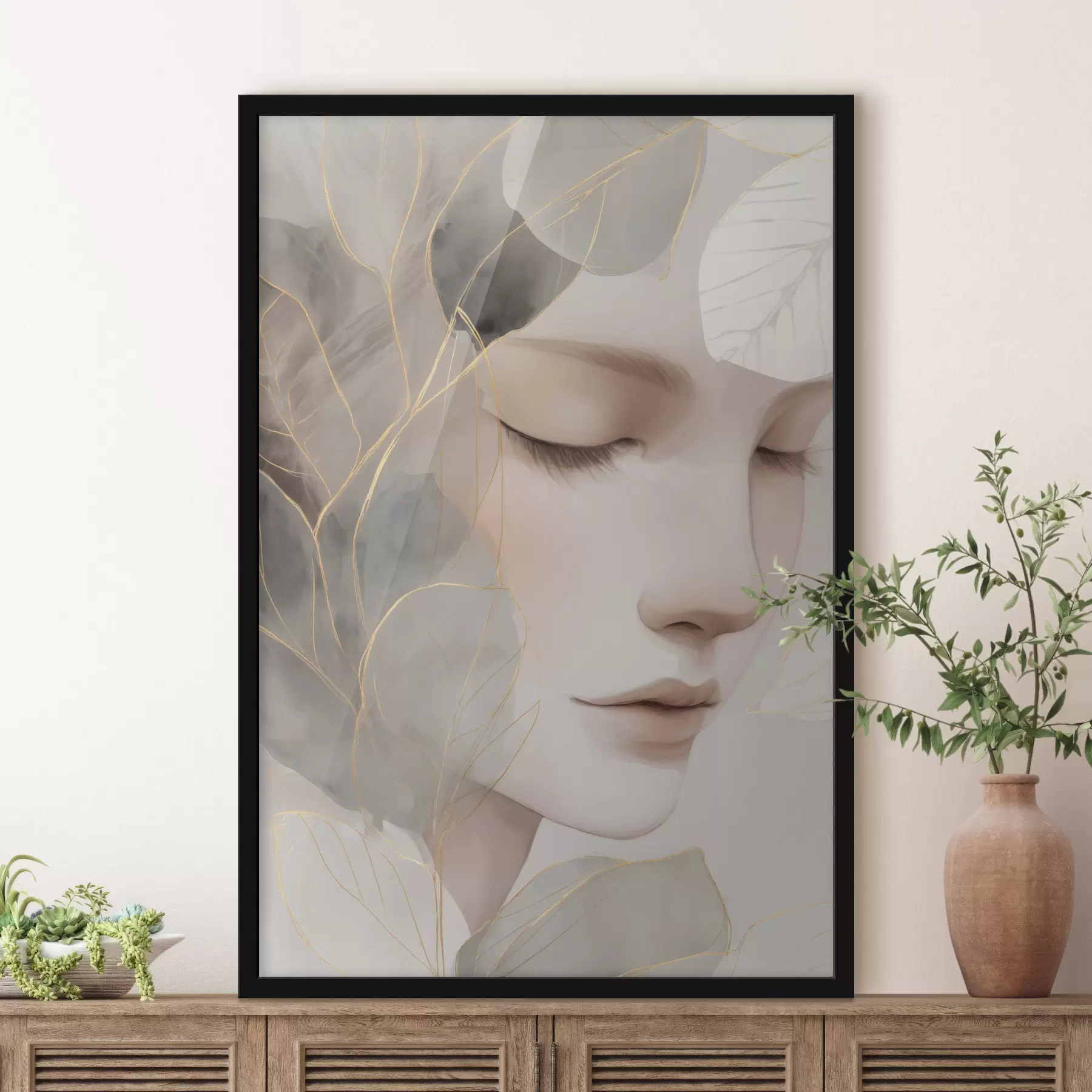 Fototapeta dziewczyna wśród liści f47937