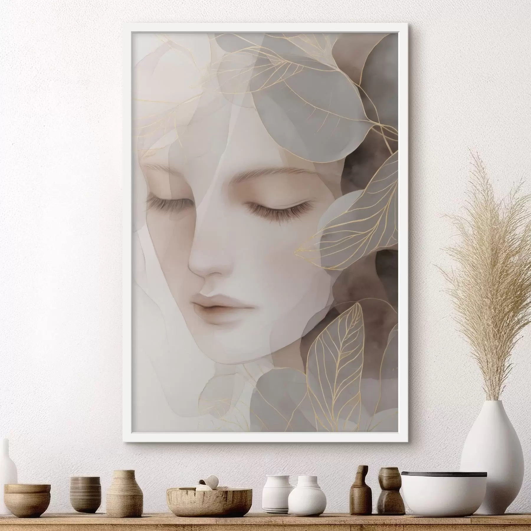 Fototapeta dziewczyna wśród liści f47938