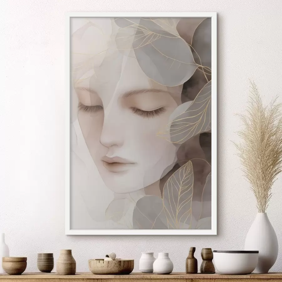 Fototapeta dziewczyna wśród liści f47938