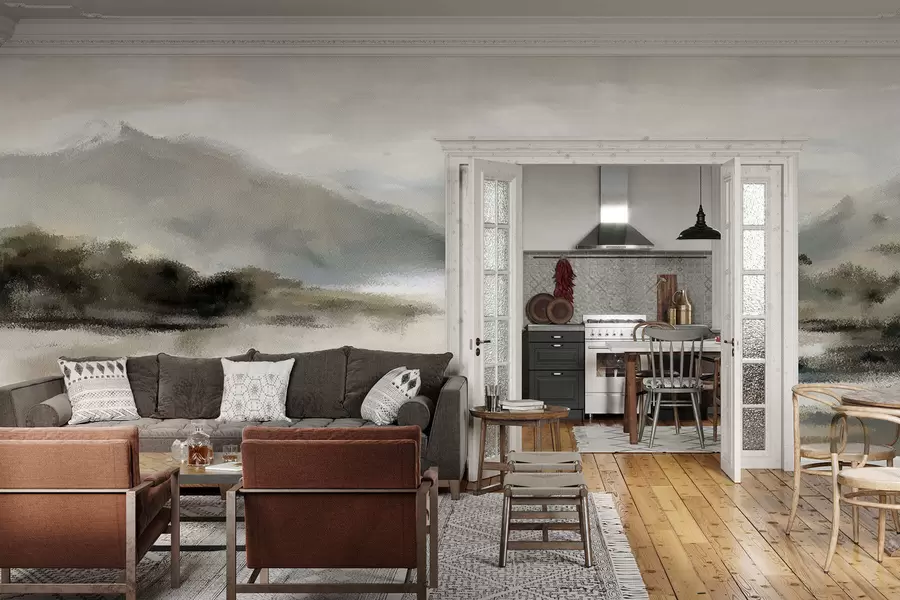 Fototapeta Malowane góry w05248