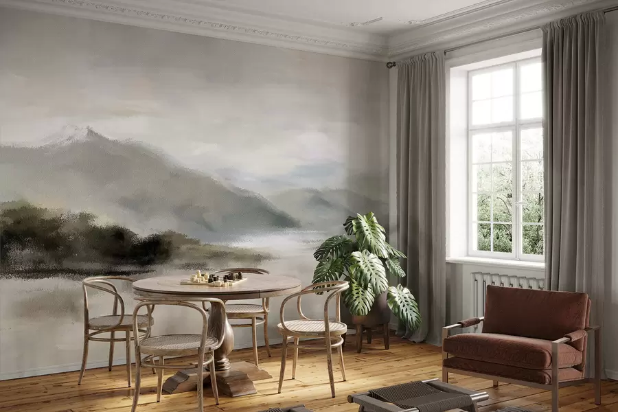 Fototapeta Malowane góry w05248