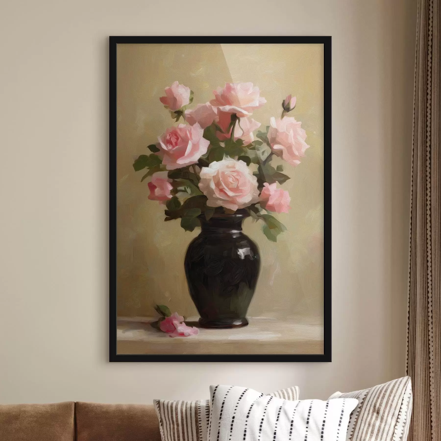 Fototapeta Wazon z różami f48125