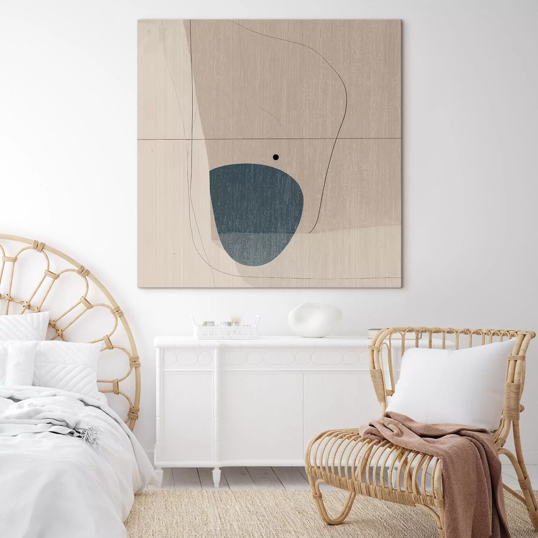 Obraz minimalistyczna kompozycja abstrakcyjna s48066