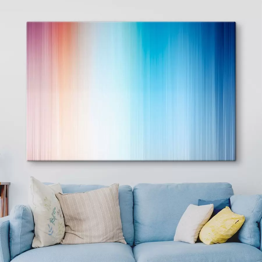 Obraz Płynne przejście od ciepłych do niebieskich barw s48090