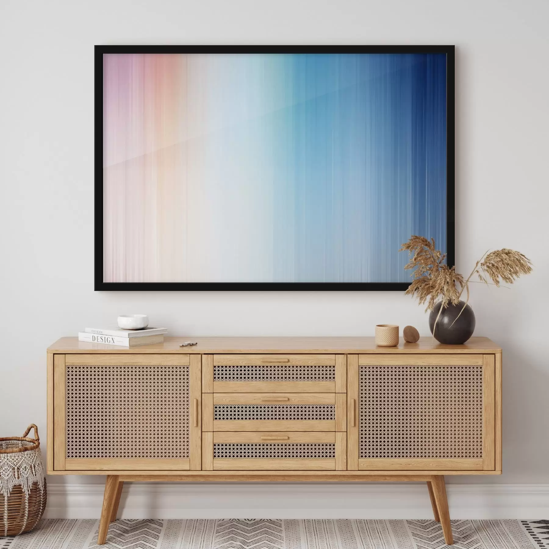 Fototapeta Płynne przejście od ciepłych do niebieskich barw f48090