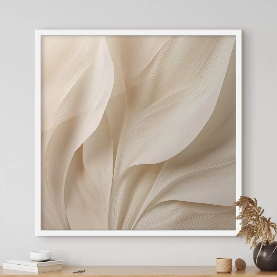 Fototapeta Abstrakcyjne beżowe płynne linie f48095