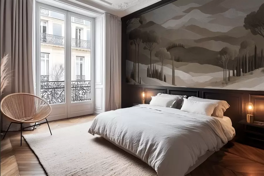 Fototapeta Krajobraz w stylu malarstwa olejnego w05258v1