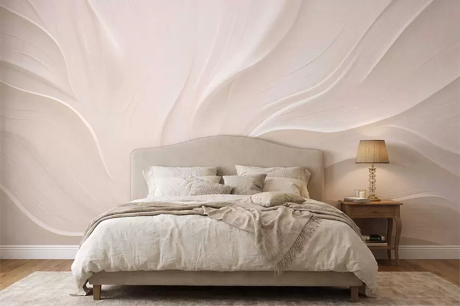 Fototapeta Delikatne, półprzezroczyste liście na gałęzi w05267