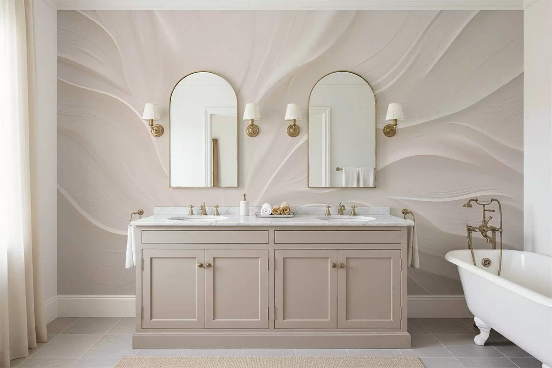 Fototapeta Delikatne, półprzezroczyste liście na gałęzi w05267