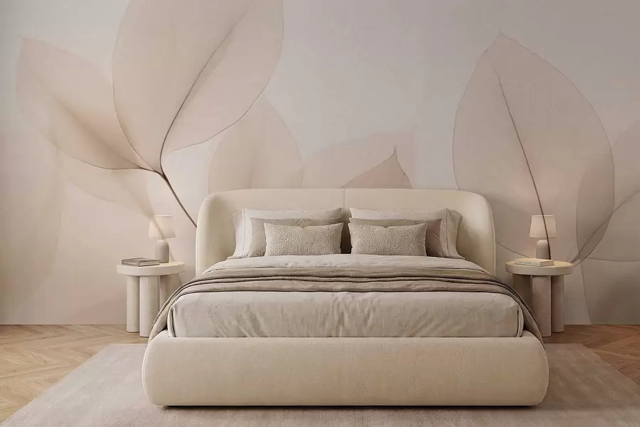 Fototapeta Biały kwiat z cienką linią w05268