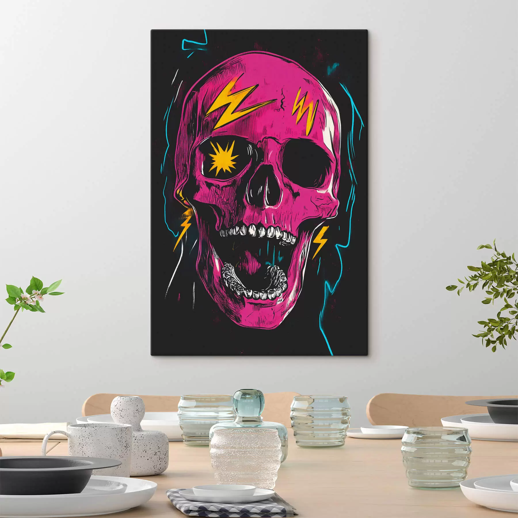 Obraz Abstrakcyjna czaszka s47781