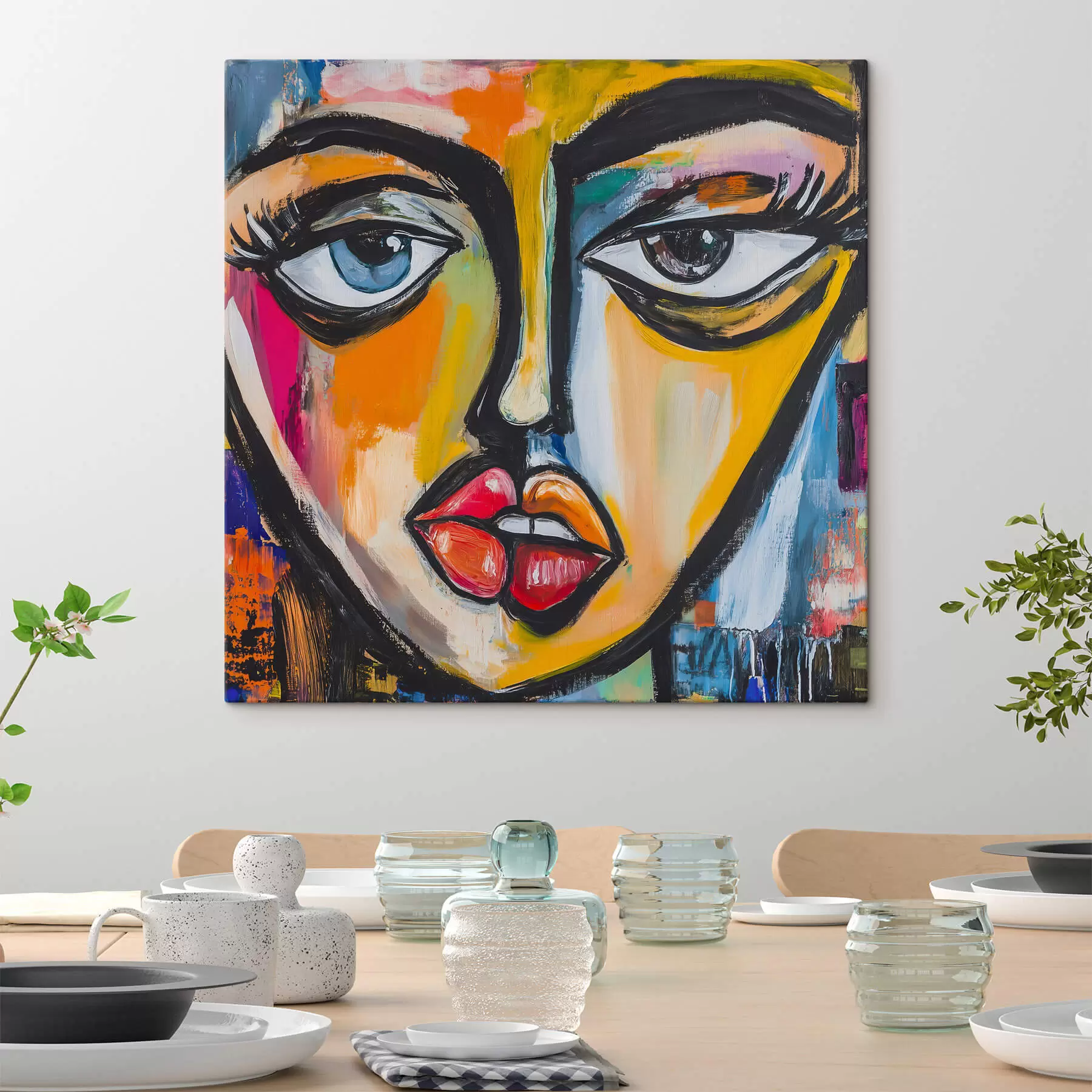 Obraz Abstrakcyjny portret s47784