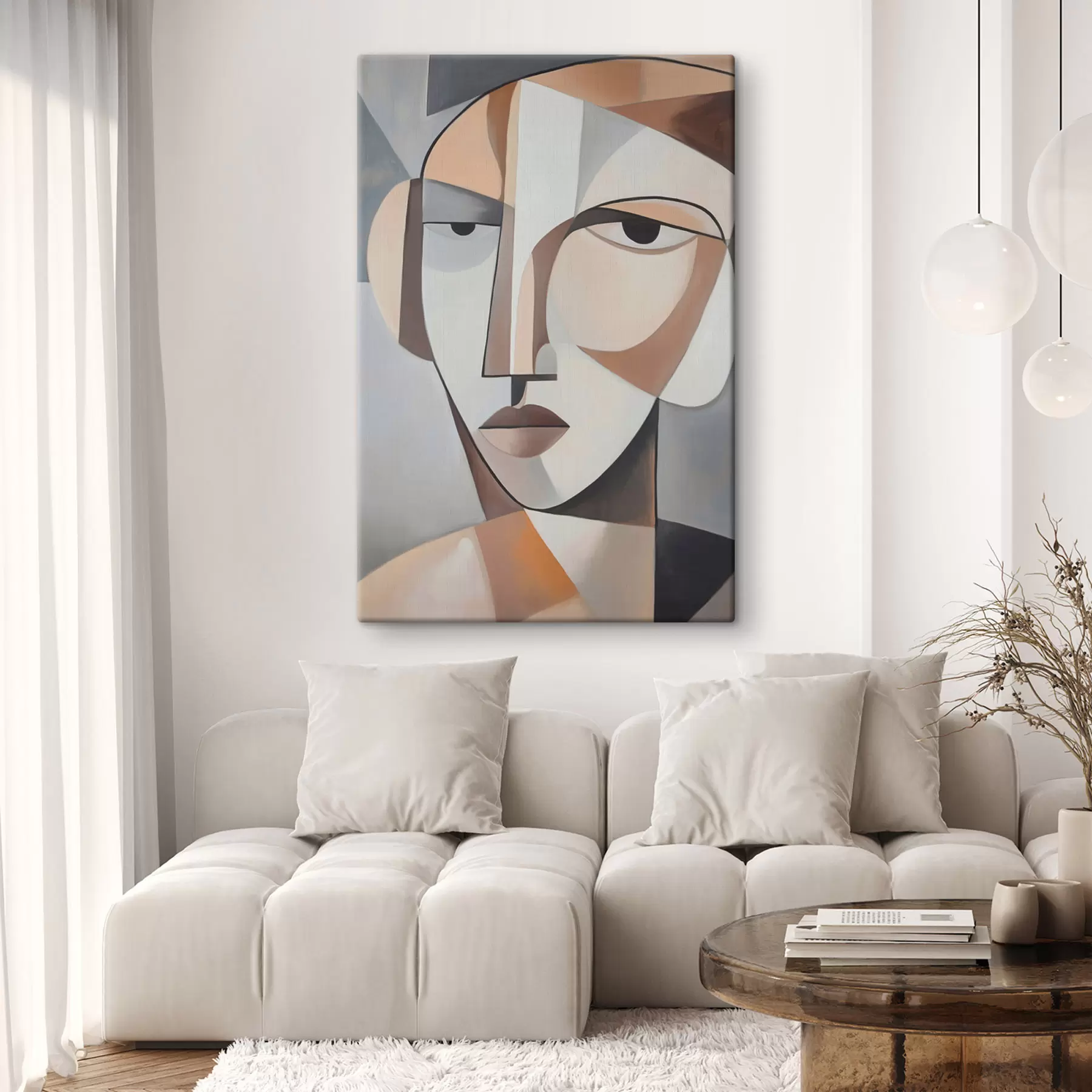 Obraz Nowoczesny portret kubistyczny s48012