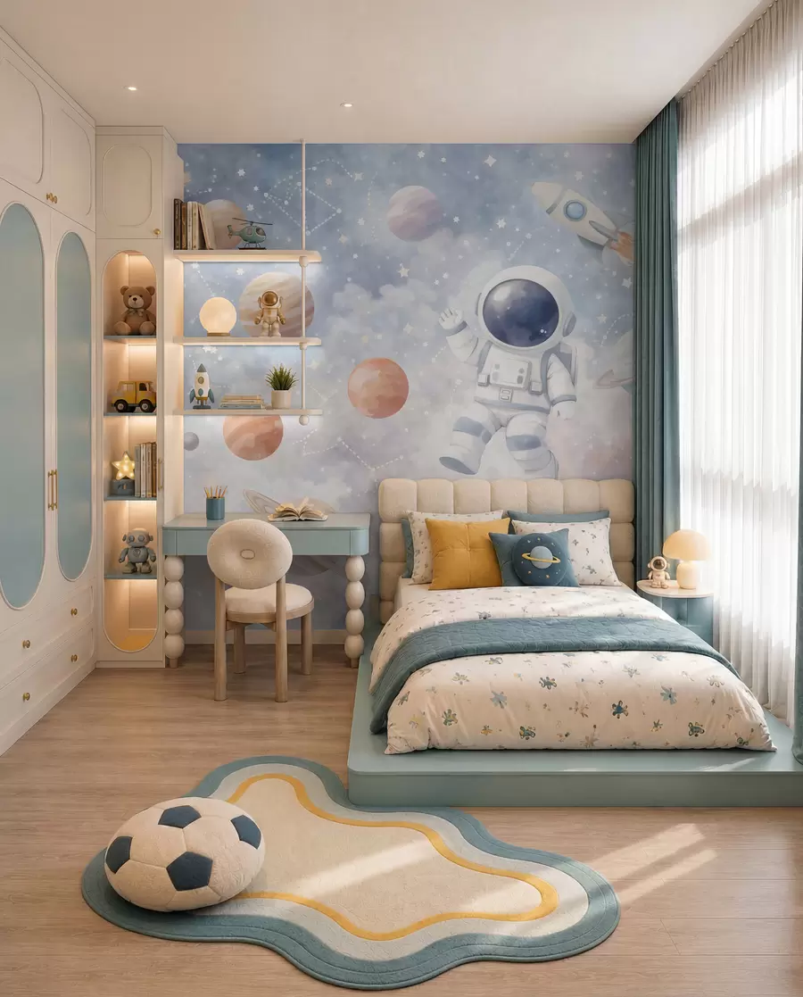 Fototapeta Podróż małego astronauty w05233