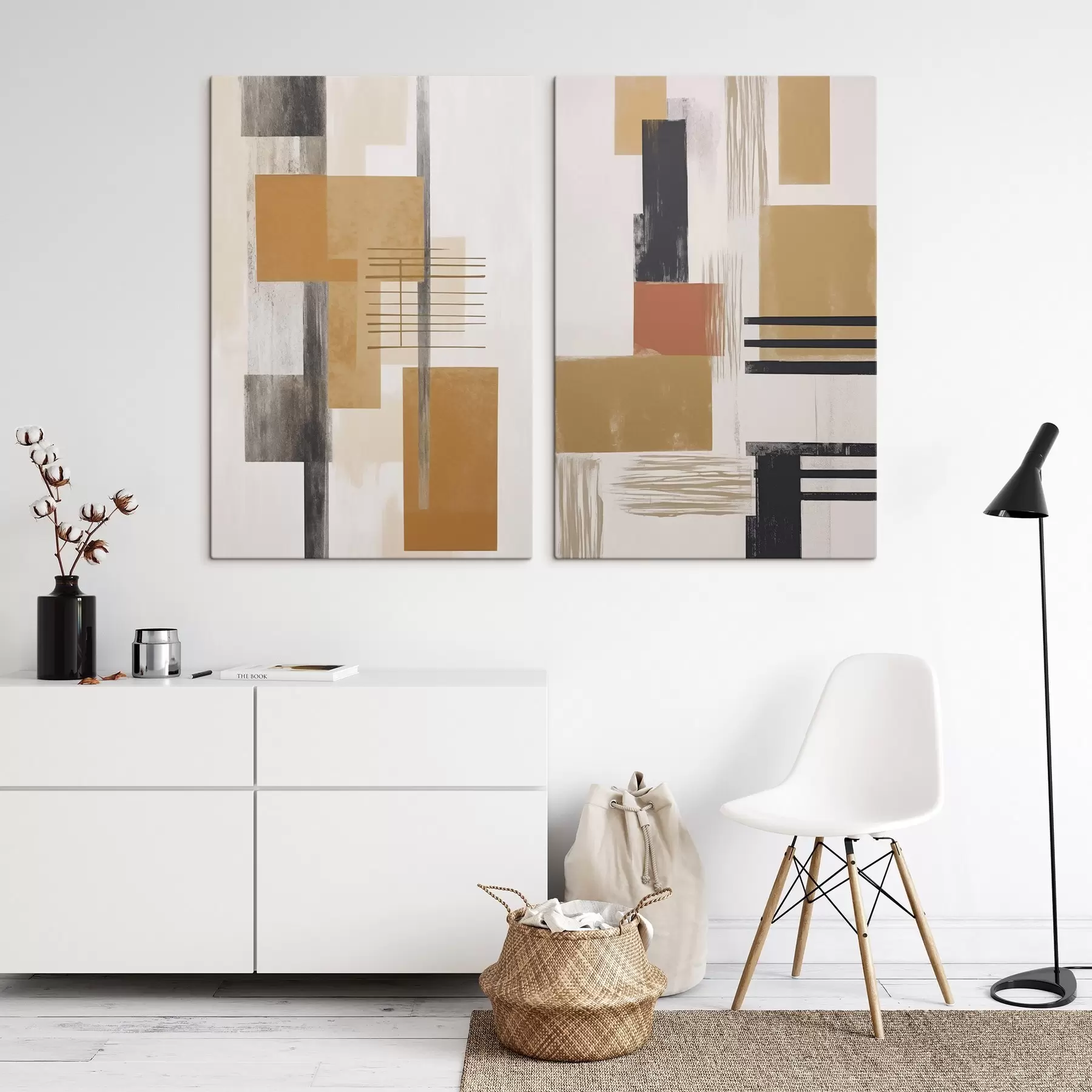 Obraz Abstrakcja z imitacją zużytej tekstury m30118