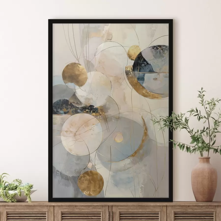 Fototapeta Harmonia odcieni nieba i geometrycznych kształtów w minimalistycznym stylu f47986