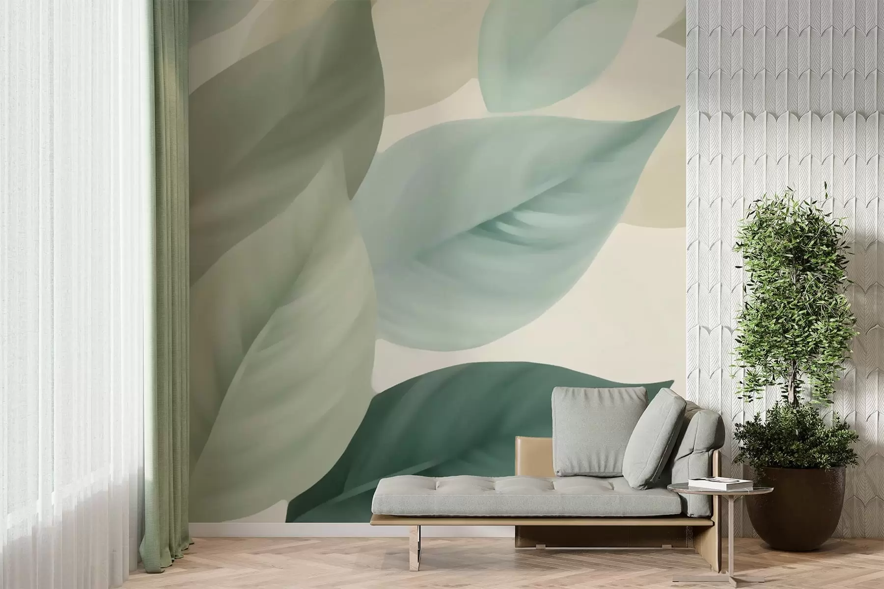 Fototapeta Duże liście w05107