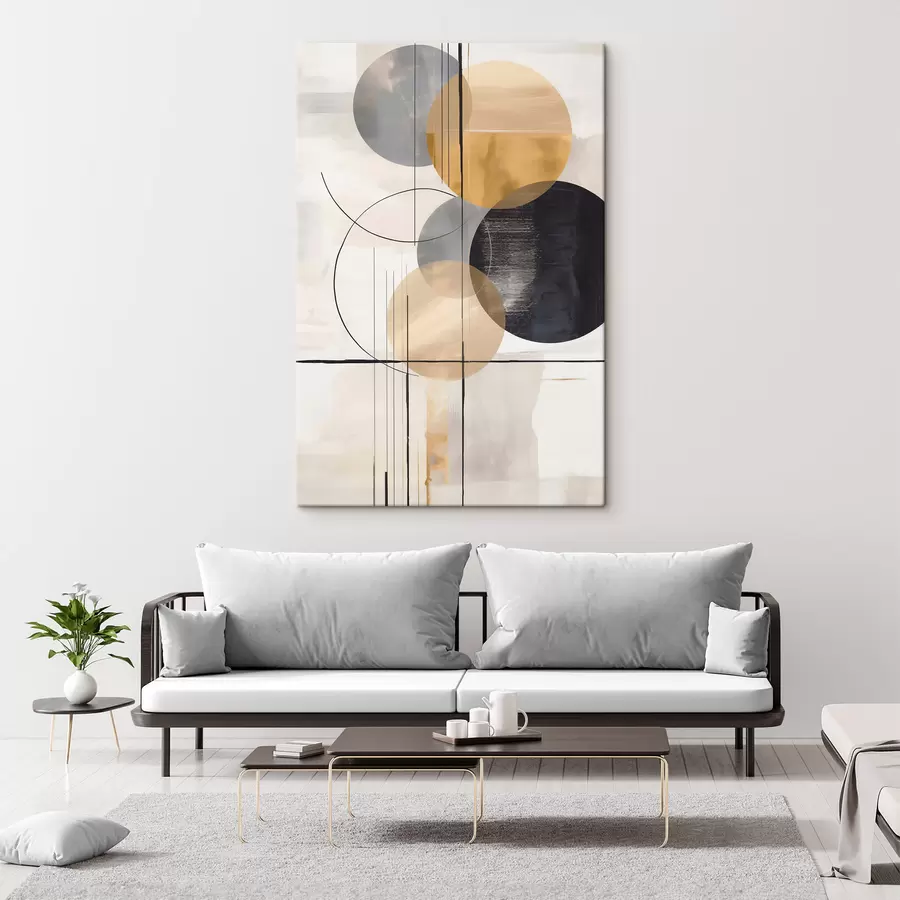 Obraz Streszczenie z okręgami s48172