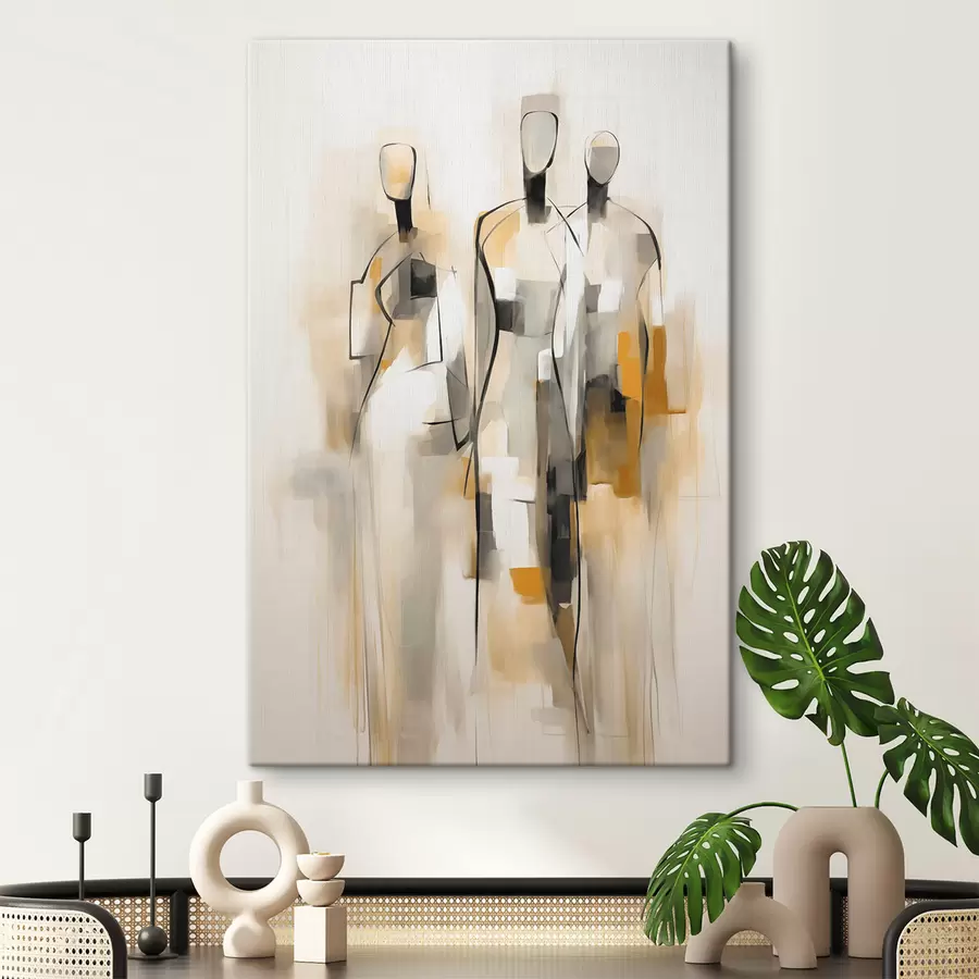 Obraz Abstrakcyjne sylwetki s48173