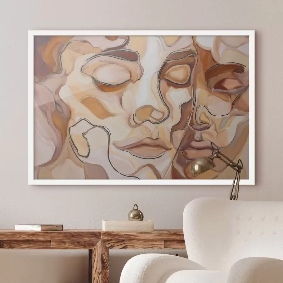 Fototapeta Abstrakcyjny portret kobiety i mężczyzny f48174