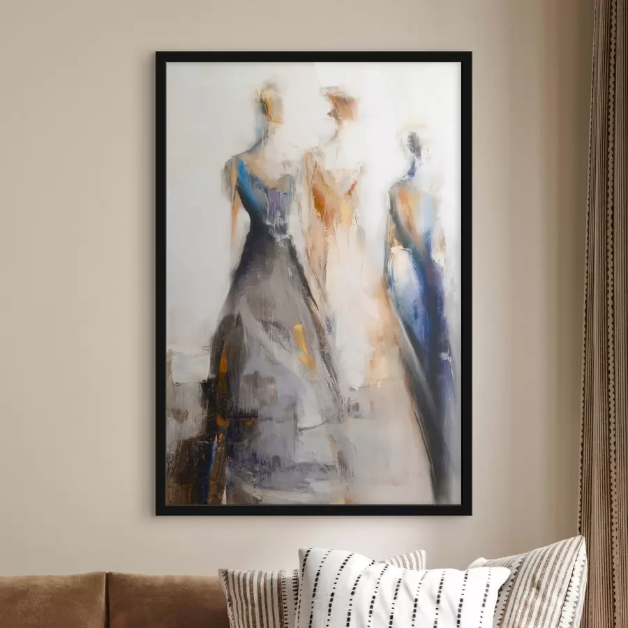 Fototapeta Eleganckie abstrakcyjne sylwetki kobiet f48179