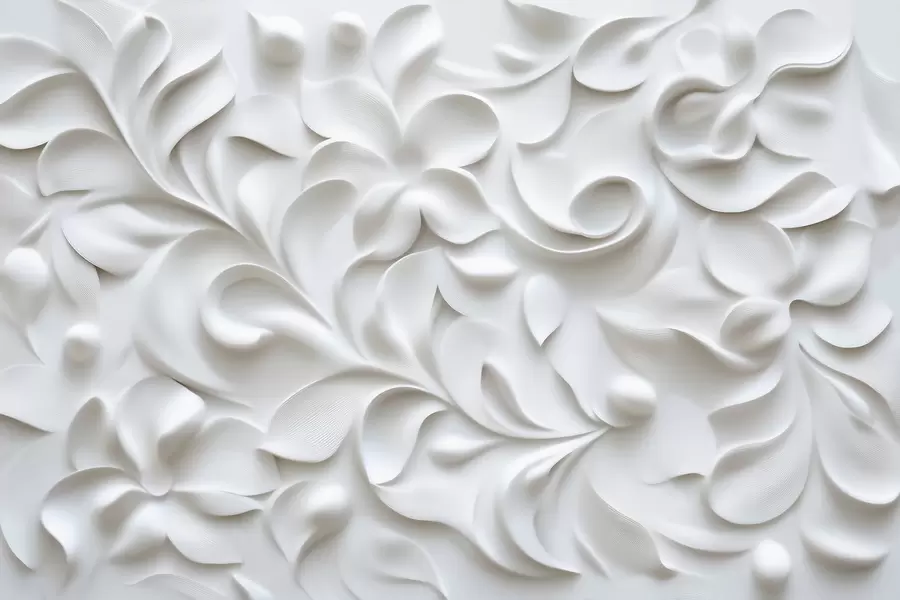 Fototapeta Szary ornament kwiatowy w09727