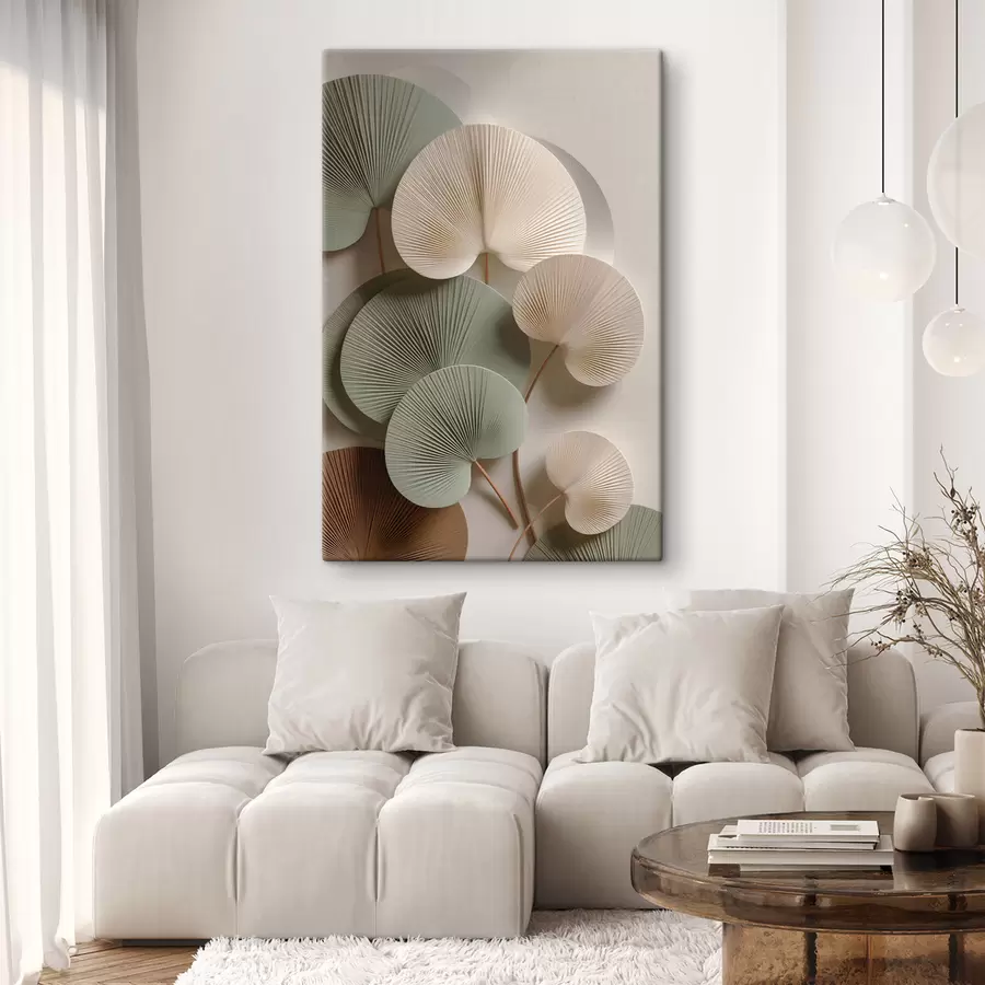 Fototapeta Abstrakcyjna kompozycja z liśćmi s48225