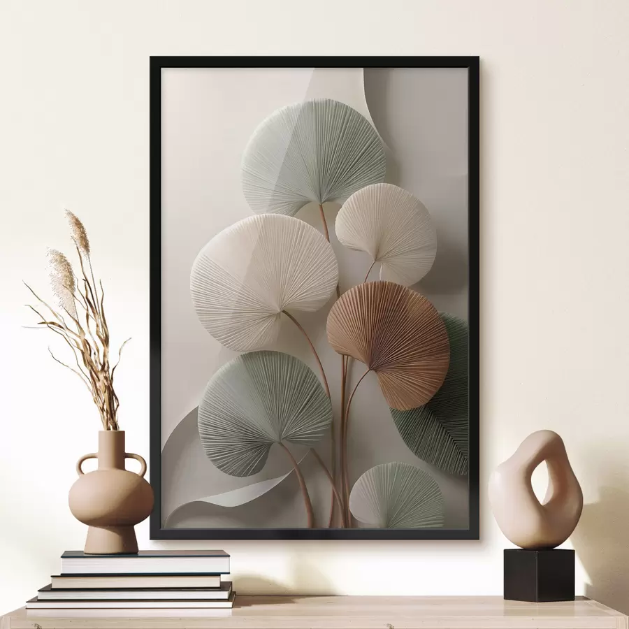 Fototapeta Abstrakcyjna kompozycja z liśćmi f48224